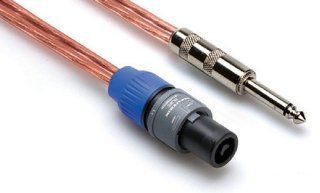 Hosa SKC 603Q Zip Cable Speakon   1/4 Inch TS CL 3 Feet: Musical Instruments