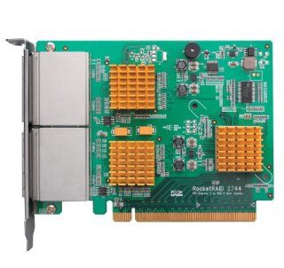 HighPoint RocketRAID 2744 16 Port PCI Express 2.0 x16 SAS/SATA RAID Controller: Electronics