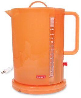 Bodum 5500 586USA Ibis Cordless Electric Water Kettle, Orange: Kitchen & Dining