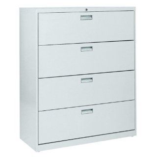 600 Series 2 Drawers File Cabinets Finish: Dove Gray, Size: 54" H x 42" W x 19.25" D : Office Products