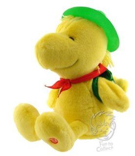 Peanuts Happy Camper Woodstock Animated Musical Plush: Toys & Games