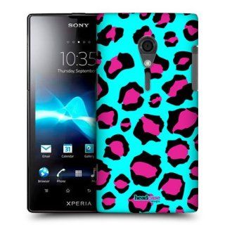 Head Case Designs Cyan Leopard Mad Prints Hard Back Case Cover For Sony Xperia ion LTE LT28i: Cell Phones & Accessories