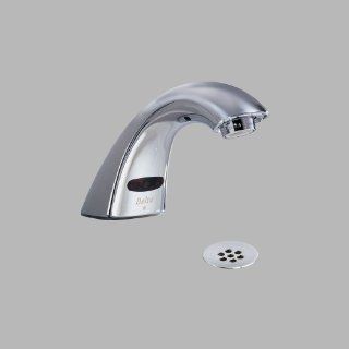 Delta Faucet 590 HGMHDF Electronics, Single Hole Electronic Lavatory Faucet, Chrome   Touchless Bathroom Sink Faucets  