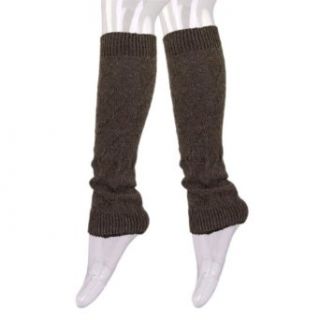 Premium Solid Color Soft Diamond Knit Leg Warmers, Brown at  Womens Clothing store