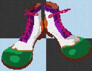 Clown Shoes Candy Needlepoint Kit
