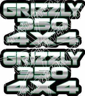 Yamaha Grizzly 350 Gas Tank Graphics Green 4x4 : Other Products : Everything Else