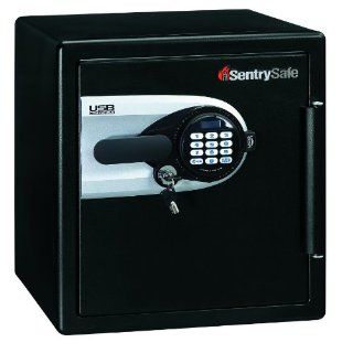 SentrySafe QE4531 Fire Safe Water Resistant Safe with USB Powered Connectivity, 1.2 Cubic Feet, Black   Cabinet Style Safes  