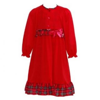 Laura Dare Girls Plaid Flannel Robe Nightgown (2 Piece): Laura Dare: Clothing