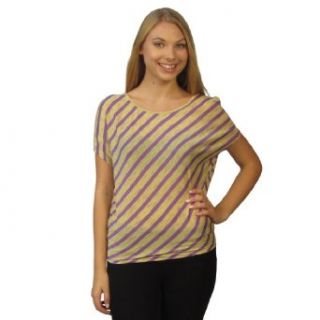 599fashion Ladies fashion round neck open shoulder stripped top id.22775 at  Womens Clothing store