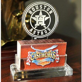 Caseworks Houston Astros Team Logo Business Card Holder : Sporting Goods : Sports & Outdoors
