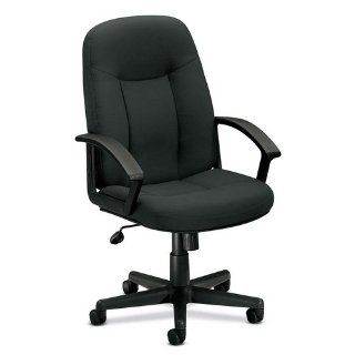 Basyx BSXVL601VA19 VL601 Series Managerial Mid Back Swivel/Tilt Chair Charcoal Fabric/Black Frame, Charcoal : Executive Chairs : Office Products