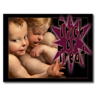 Two Little Devils CC0259 Halloween Postcard