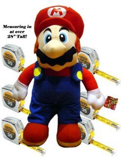 Super Nintendo Mario Jumbo Plush Toy  30in Mario Stuffed Animal: Toys & Games