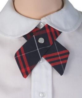 Cookie's Brand Crisscross Neck Tie   navy/red/white *plaid #37*, one size at  Mens Clothing store Neckties