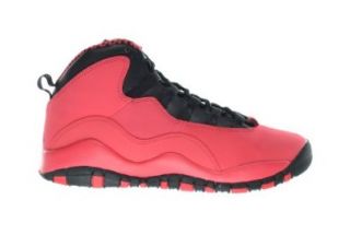 Girls Air Jordan 10 Retro (GS) Big Kids Basketball Shoes Fusion Red/Black 487211 605: Shoes