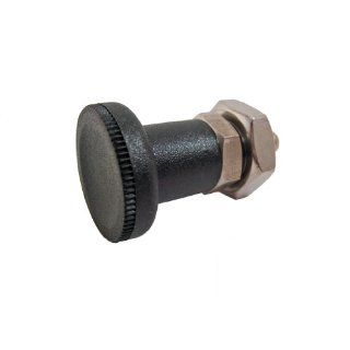 GN 607.1 NI Series Stainless Steel Lock Out Type Short Indexing Plunger with Lock Nut, M16 x 1.5mm Thread Size, 10mm Thread Length: Ball Nose Spring Plunger: Industrial & Scientific