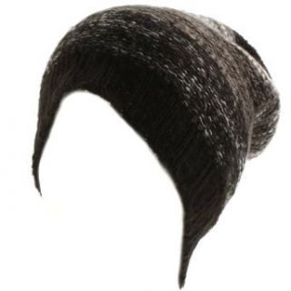 Winter Multicolor Striped Purl Knit Slouch Long Beanie Skully Ski Hat Cap Black at  Mens Clothing store