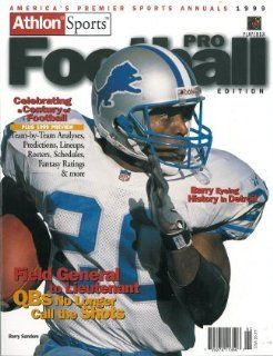 Barry Sanders unsigned Detroit Lions Athlon Sports 1999 NFL Pro Football Preview Magazine: Sports Collectibles