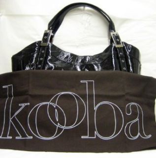 Kooba Blake Black Patent Leather Bag Purse Handbag: Clothing