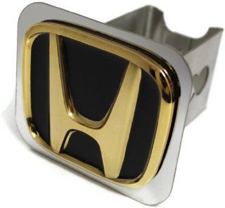 Black Gold Honda Logo Hitch Cover 2" Hitch Receivers Cover Plug Stainless Steel Automotive