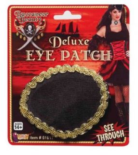 Deluxe Pirate Eye Patch (Standard): Clothing