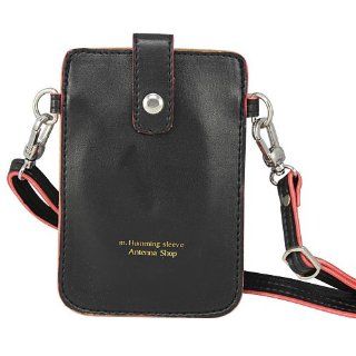 Save4Pay Black Fashion PU Leather Bag+Case Cover+Lanyardl Lady Girl Mobile Cell Phone Bag Case Pouch for Apple Iphone 4 iphone 4s iPhone 5 Sumsung Nokia HTC etc.: Cell Phones & Accessories