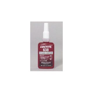 Loctite 638 High Strength Retaining Compound, 10 mL Bottle, Green: Industrial & Scientific