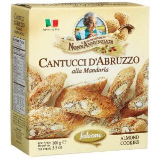 Nonna Annunziata Cantucci D'Abruzzo alla Mandorla (Almond Cookies) 3.5 Oz. Boxes (pack of 6)  Biscotti  Grocery & Gourmet Food