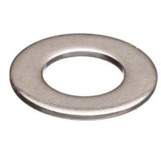 300 Stainless Steel Flat Washer, Plain Finish, Meets NAS 620, #4 Hole Size, 0.12" ID, 0.21" OD, 0.015" Nominal Thickness (Pack of 100)