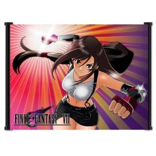 Final Fantasy VII 7 Game Sexy Tifa Lockhart Fabric Wall Scroll Poster (42"x32") Inches : Prints : Everything Else