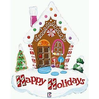 Cute Christmas Gingerbread House 34" Mylar Balloon: Kitchen Products: Kitchen & Dining