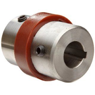 Boston Gear BF133/4X1 Shaft Coupling, Spider Ring (3 Jaw), Coupling Size BF13, 1.625" Hub Diameter, 1.000" Driven Hub Bore, 0.750" Driver Hub Bore, 1.969" Max Outer Diameter, 4 horsepower Max HP, 160 pounds per inch Max Torque: Set Scre