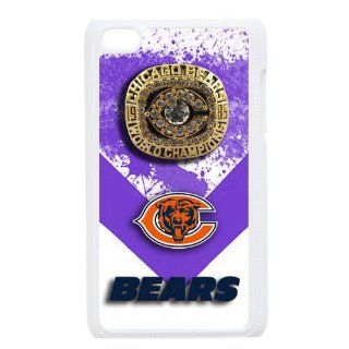 key Custombox NFL football Chicago Bears Super Bowl Ipod Touch 4 Best Durable Silicone Cover Case For Fans : MP3 Players & Accessories