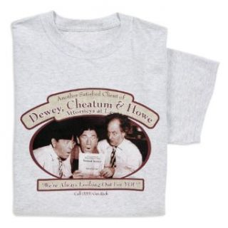 Three Stooges Lawyer T shirt Ash Large: Clothing