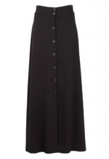 Button Front Maxi Skirt at  Womens Clothing store: