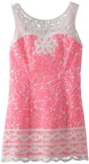 Lilly Pulitzer Girls 2 6X Little Delia Dress, Cosmo Pink Mini Party Favors, 4: Playwear Dresses: Clothing