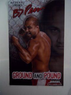 #2 Collectible MMA Authentic UFC Poster BJ PENN Cage PRODIGY Ground and Pound : Prints : Everything Else