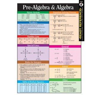 SCBIF 658 50   PRE ALGEBRA AND ALGEBRA LEARNING pack of 50 : Early Childhood Development Products : Office Products