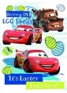 Easter Disney Clings 12" x 17" Reusable Vinyl Wall Decal, Mirror and Window Cling Home Wall Decorations MADE IN USA (Cars Lightning McQueen and Tow Mater)   Stained Glass Window Panels