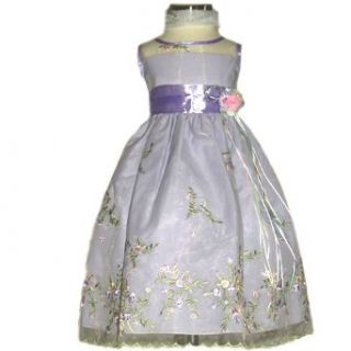 SIZE 8   Easter Dress with Flower Embroidery (Size 4, 6, 8) Special Occasion Dresses Clothing