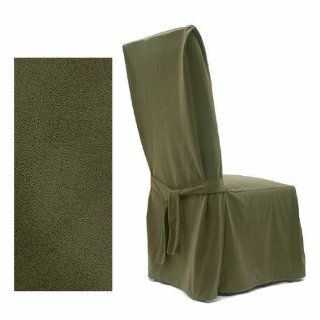 Ultra Suede Classic Olive Dining Slipcover Chair 640  