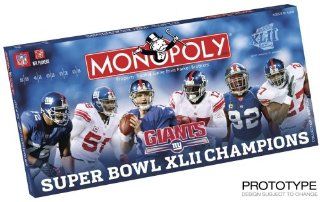 Usaopoly Super Bowl 42 Champions Giants Monopoly  : Toys & Games