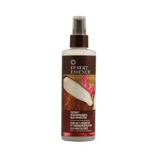 Desert Essence Hair Defrizzer and Heat Protector Coconut    8.5 fl oz Health & Personal Care