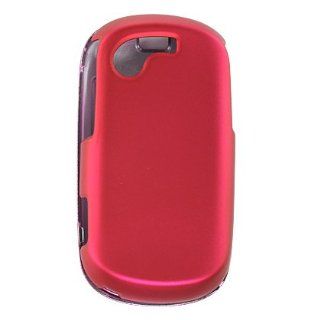 Samsung Gravity T T669 Crystal Rubberized Case   Hot Pink Cell Phones & Accessories