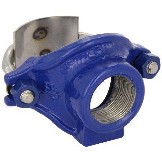 Smith Blair Ductile Iron Saddle Clamp, Stainless Steel Single Strap, 3" Pipe Size, 1 1/2" NPT Female Outlet: Industrial Pipe Fittings: Industrial & Scientific