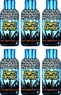 Party Armor Hangover Protection Dietary Supplement, 2 Ounce (Pack of 6) : Energy Drinks : Grocery & Gourmet Food