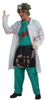 Crazy Surgeon Adult Costume Black Standard One Size: Clothing