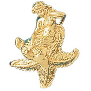 14K Gold Charm Pendant 8.4 Grams Nautical> Mermaids1368 Necklace: Jewelry