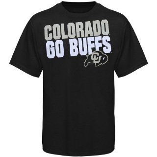 NCAA Colorado Buffaloes Colorado Go Buffs Slogan T Shirt   Black (XXXXX Large) : Sports Fan T Shirts : Sports & Outdoors