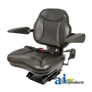 A & I Products Big Boy Seat; w/ Armrests, BLK Replacement for Case IH Part Number BBS108BL